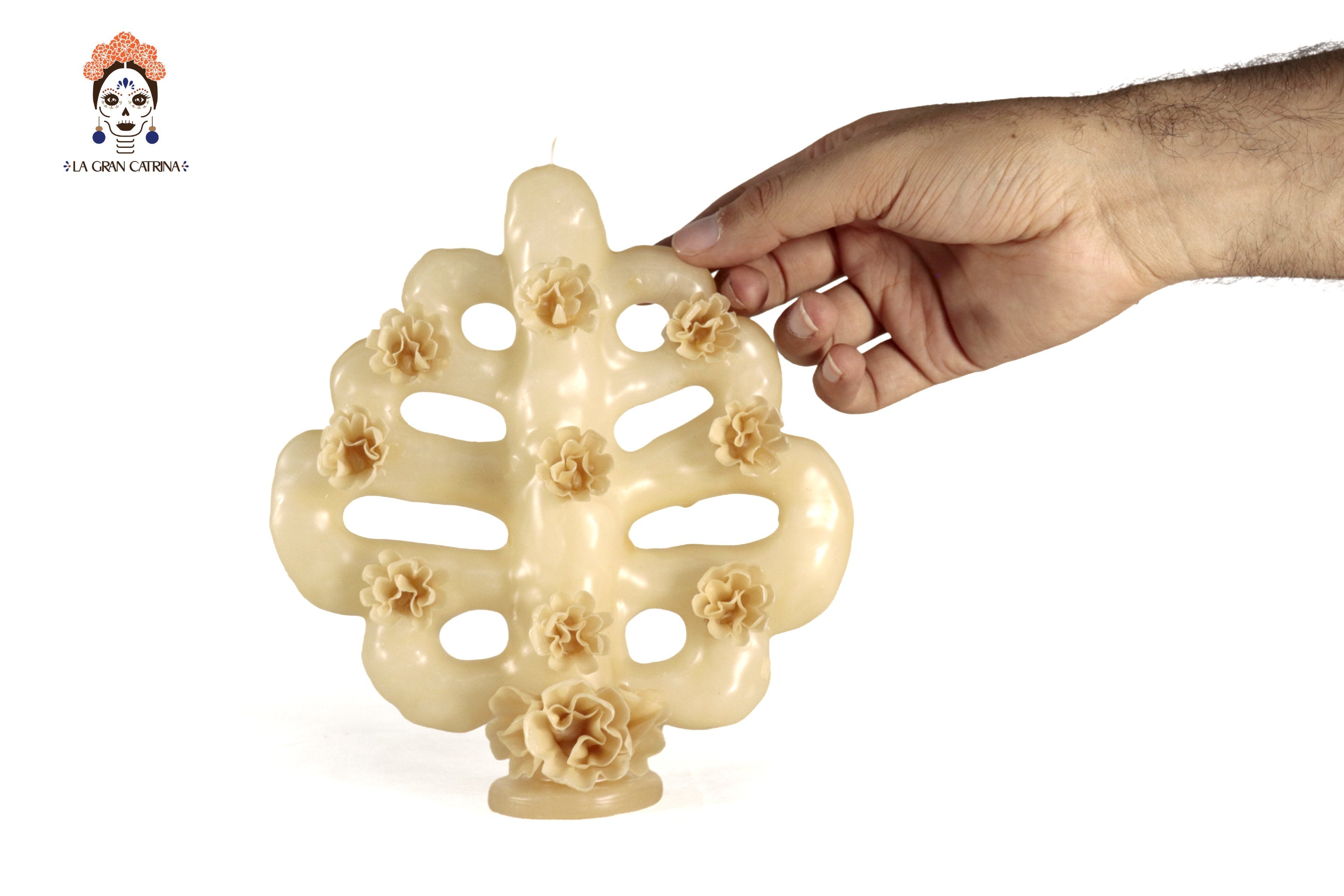 Sculpted Candle - Tree Life - 7 in. Viviana